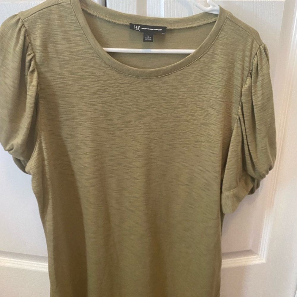 INC short sleeve puffy shirt